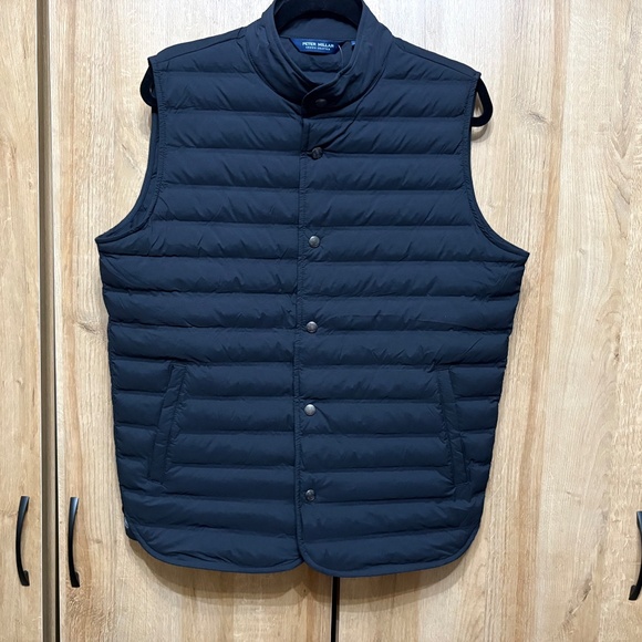 NWOT Peter Millar Men's Regent Crown Crafted Black Quilted Vest Size M $295 - Picture 6 of 15